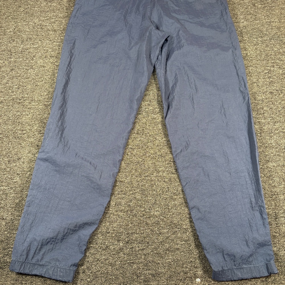 Nike Track Pants Mens Medium Blue Vintage Crinkle Nylon Windbreaker Zipper Cuffs - Picture 9 of 14